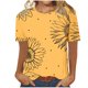 thumbnail image 2 of Fiudx Camisetas para Mujer Camiseta de Manga Corta con Cuello Redondo y Estampado Informal para Mujer a La Moda, 2 of 4