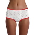 thumbnail image 2 of No Boundaries Stretch Cotton Boyshort Underwear, 4-Pack, Women's XS-XXXL, 2 of 7