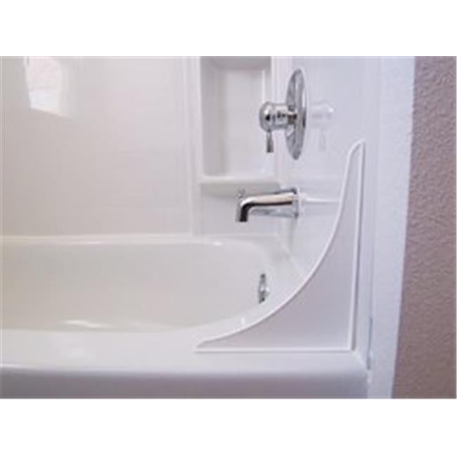 9.25 x 11 in. Bath Tub Splash Guard, Silver