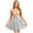 Silver, variant on CHICTRY Womens Sleeveless Gothic Punk Pu Dress Low Neckline Front Zip Leather Dress For Nightclub Red 4XL