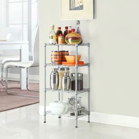 Zimtown 3 Tier Wire Shelving Rack Unit Storage Adjustable Metal