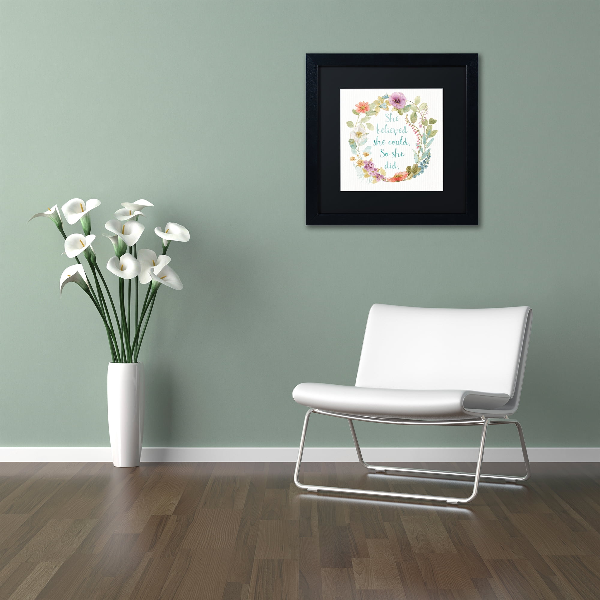 Lisa Audit 'Rainbow Seeds Wreath I' Matted Framed Art