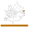 thumbnail image 3 of For 07-13 Altima Coupe/Sedan Front Hood Hinge Bracket Passenger Side NI1236133, 3 of 4