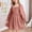 Red, variant on Fesfesfes Kids Girls Smocked Puff Sleeve Dress Square Neck Ruffle Hem Tiered A-Line Casual Party Outfit for School Daily Wear Autumn Spring Ages 2-13 Years