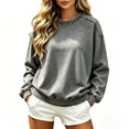 thumbnail image 3 of Hearthz Vintage Oversized Sweatshirt for Women Graphic Raglan Long Sleeve Drop Shoulder Crew Neck Sweatshirts Women Fall Winter Womens Pullover Sweatshirt, 3 of 8