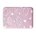 thumbnail image 2 of Zynviq Clouds Bathroom Rugs 23.6" X 15.7" Bath Rugs Polyester Absorbent Rectangular Washable Pink Small Rug for Toilet, 2 of 6