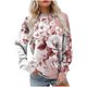 thumbnail image 2 of Heisall Womens Hoodies Spring Autumn Non-positional Print Fashion Casual Loose Ribbed Design Crewneck 2025 New Arrival Tops, 2 of 5