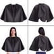 thumbnail image 5 of Capas de corte de pelo negro capa de corte de pelo de salón de peluquería capa de barbero de salón negro corto 77 x 80 cm, 5 of 5