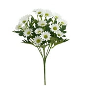 Baywell 7 Heads Artificial Daisys Flower Bouquet for Home Wedding Kitchen Office Nursery Decor