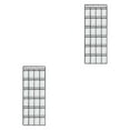 thumbnail image 2 of Cateissary Household Over the Door Storage Bag Sandals Bedroom Slippers Vertical 24 Living Organizer Room Sundries Shoes Grids Blanco 2Conjunto, 2 of 6