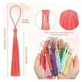 thumbnail image 5 of 100Pcs 13cm Silky Tassels Bookmark Tassels Bulk Soft Craft Mini Tassels with Loops for Jewelry Making DIY Accessories 40 Colors, 5 of 7