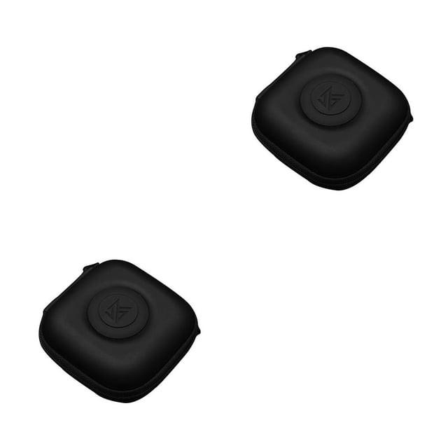 Estuche para auriculares Sidaley Caja cuadrada Soporte de Bolsillo portátil Negro 2piezas