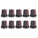 thumbnail image 1 of Unique Bargains Perilla de agujero de eje de 6mm para pedal de efecto de altavoz amplificador perilla de potenciómetro negra marca roja 10 Pcs, 1 of 3
