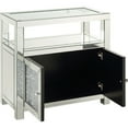 thumbnail image 3 of Cabinet with Mirrored Inserts and 2 Door Storage, Silver, 3 of 5