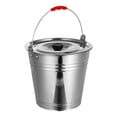 thumbnail image 1 of Abbracc Ice Bucket Stainless Steel Bucket with Lid Metal Bucket Liquid Storage Container 34cm 16L, 1 of 9