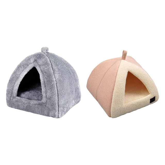2pcs Winter Pet Bed Nest Pet Tent with Mat Cave Bed StyleR Jinwen Cama nido