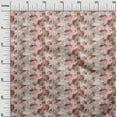thumbnail image 3 of oneOone Cotton Jersey Red Fabric Asian Japanese Koi Fish Quilting Supplies Print Sewing Fabric By The Yard 58 Inch Wide, 3 of 4