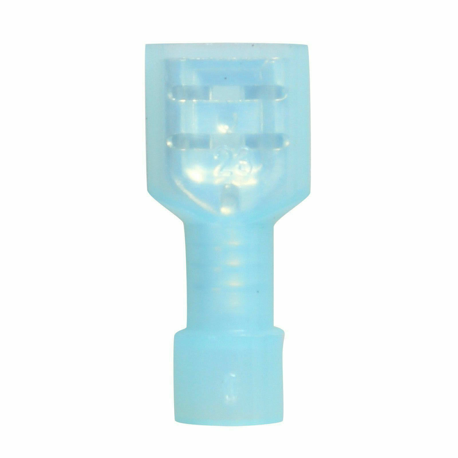 300Pcs Blue Fully Insulate Terminals Female Electrical Spade Crimp Connectors