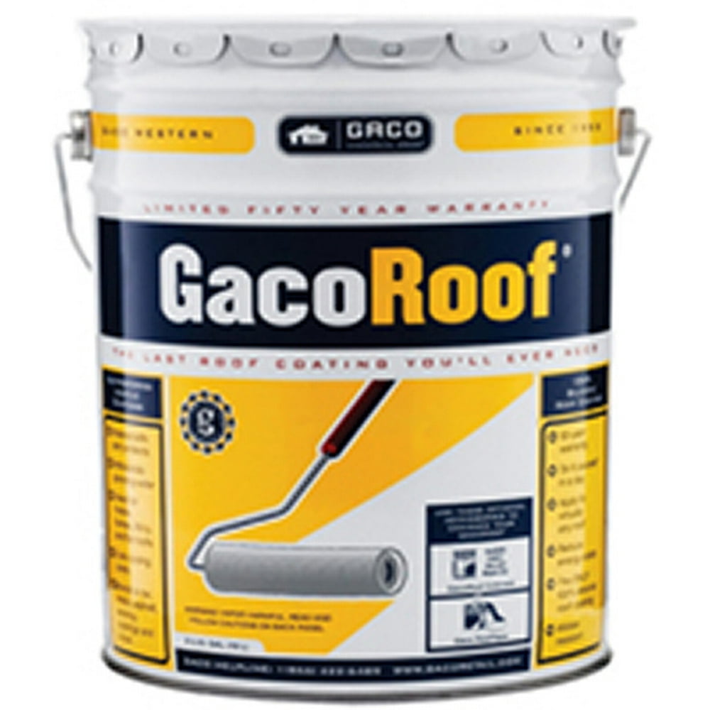 Gaco Western LLC 35512502 100 Silicone Roof Coating Light Tan 5Gallon