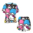 thumbnail image 5 of Lsque Sanrio Women's Short-Sleeved Pajama Set - 2 Piece Soft and Lightweight Sleepwear Set-4X-Large, 5 of 9