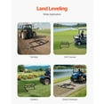 thumbnail image 6 of VEVOR Drag Harrow, 74" Width Tow Behind Drag Harrow, Q235 Steel Driveway Grader with Adjustable Bars & Pin Hitch, Support up to 50 lbs, Tractor Driveway Harrow for ATVs, Garden Lawn Tractors, 6 of 9