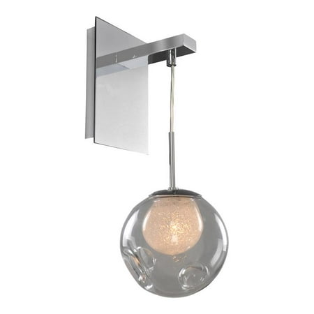 

Kalco Lighting Meteor Unique 1 Light Glass Wall Bracket in Polished Chrome
