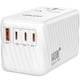 thumbnail image 1 of Adaptador de viaje LENCENT Cargador rápido universal GaN de 140 W, blanco, 1 of 8