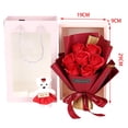 thumbnail image 4 of Ramo de flores de jabón con rosas y aroma floral de oso para restaurante Rojo, 4 of 9