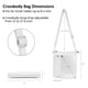 thumbnail image 3 of Bolso bandolera befen blanco pequeño de cuero genuino para mujer, 3 of 7