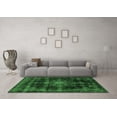 thumbnail image 3 of Ahgly Company Indoor Rectangle Abstract Emerald Green Modern Area Rugs, 3' x 5', 3 of 4