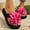 Hot Pink, variant on Women's Flip Flops Comfort Casual Summer Beach Thong Sandals Flower Flat Flip Flops Trendy Slide Sandal Green