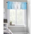 thumbnail image 4 of Gradient Minimalist Blue White Art Window Valances for Kitchen,Rod Pocket Valance Privacy Small Curtain,Abstract Modern Artwork Window Treatment Drapes for Bedroom Laundry Room Farmhouse Home Decor, 4 of 8