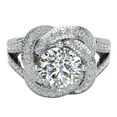 thumbnail image 4 of 1.35 CT Diamond Knot Halo Engagement Ring 18K White Gold (G,VS), 4 of 5