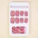 thumbnail image 4 of 24 pcs/box Cute and Glossy Pink Press On Nails for Women - Reusable and Easy to Apply - Includes Nail File for a Perfect Finish, 4 of 4