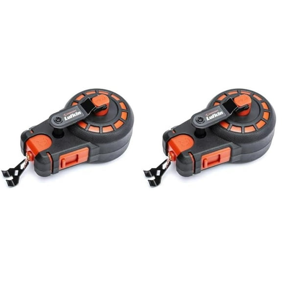 Rollo de tiza Lufkin Crescent CL50 Compact de 15 m con tiza azul, 2 unidades