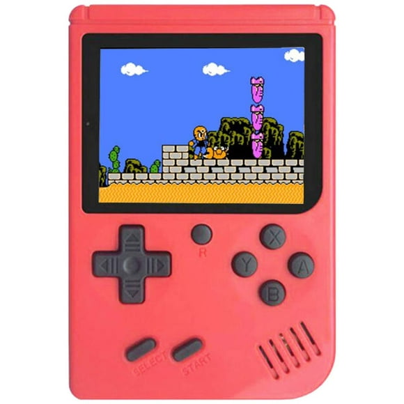 Console de Jeu Portable avec 500 Consoles de Jeux FC Classiques, Écran Couleur de 3,0 Pouces, Cadeaux d'Anniversaire de Noël pour Enfants, Adultes (Rouge)