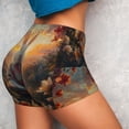 thumbnail image 2 of Sikiie Flower Meditating Rabbit Print Workout Shorts Women Scrunch Butt Gym Shorts Seamless High Waist Tummy Control Yoga Biker Athletic Shorts, 2 of 5