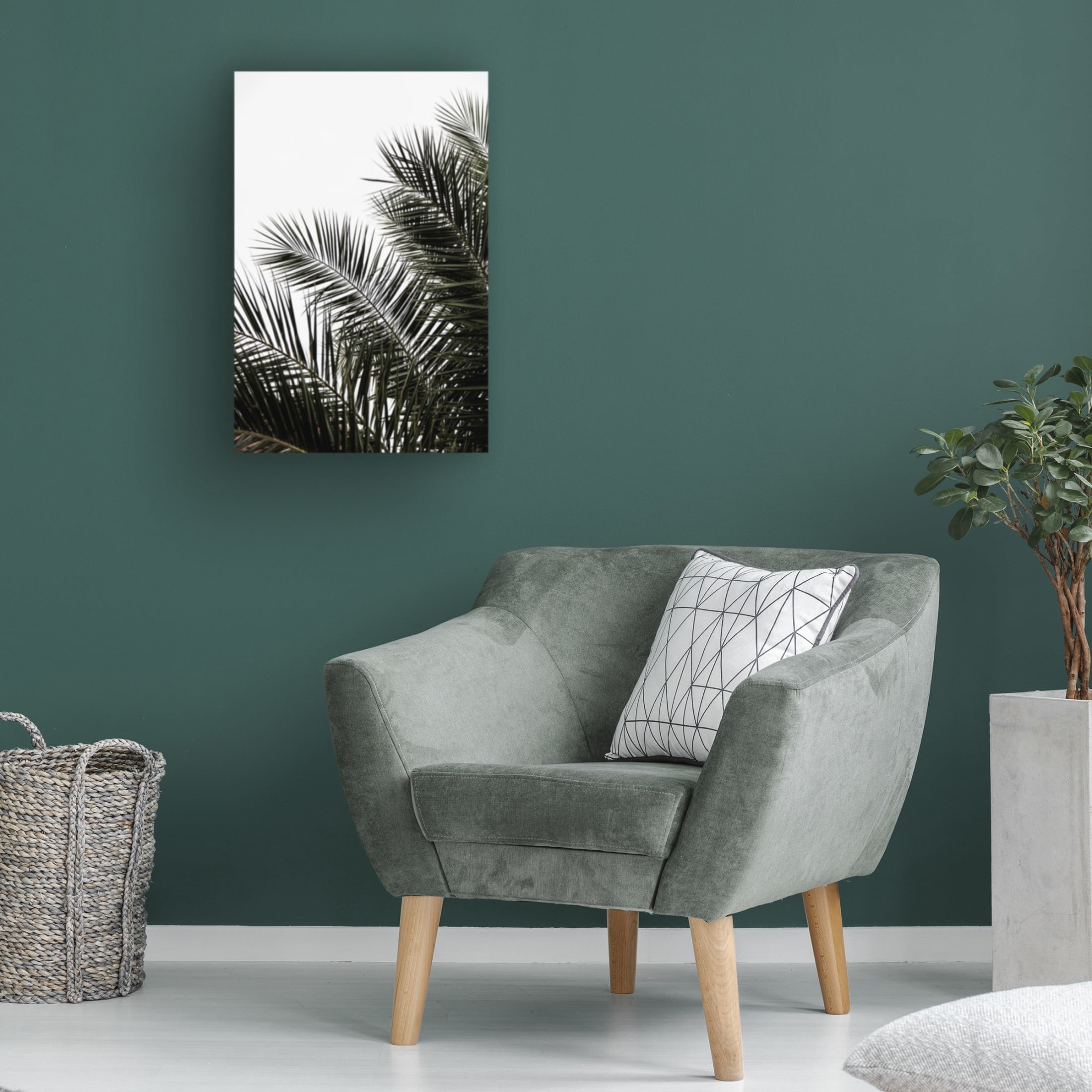 Trademark Fine Art Mareike Bohmer Palm Leaves 3 Canvas Wall Art