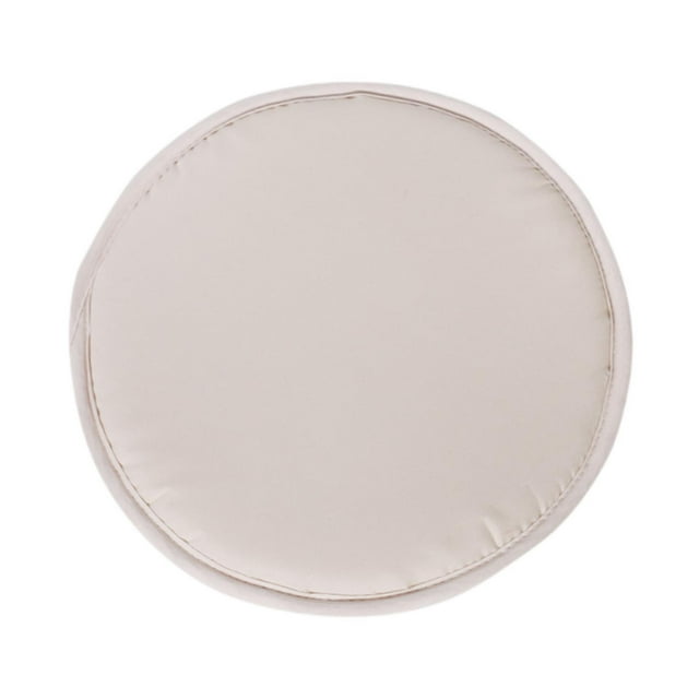 Cojín redondo para asiento de silla, cómodo, con relleno de esponja gruesa y antideslizante. Beige