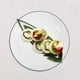 thumbnail image 5 of 4 platos de porcelana para cena, bandeja pequeña de cerámica para servir postres, plato de acompañamiento con borde negro, plato de aperitivos para pasteles, tartas, aperitivos, ensaladas y almuerzos, 5 of 7
