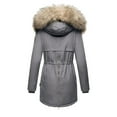 thumbnail image 3 of Women's Plus Size Winter Coat Recycled Puffer Jacket Warm Thicken Parka Overcoat with Removable Hood, 3 of 3