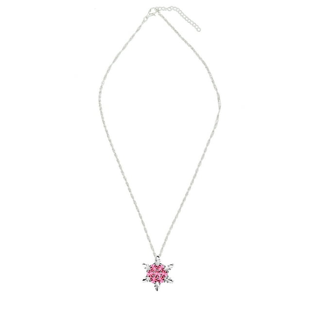 SIfdSeng Full Diamond Snowflake Necklace Creative Christmas Gift Pendant Necklace