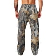 thumbnail image 7 of LTTVQM Leaf Print Camouflage Full Length Pants for Men 2026 Versatile Woodland Camo Dual Side Pockets Relaxed Fit Casual Walking Trousers Camel L, 7 of 7