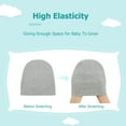 thumbnail image 3 of American Trends Baby Hats 0-6 Months Toddler Hat and Mittens for Newborn Baby Girls Baby Beanie Cotton Cap Black; Black Grey; Grey; White 0-6 Months, 3 of 4