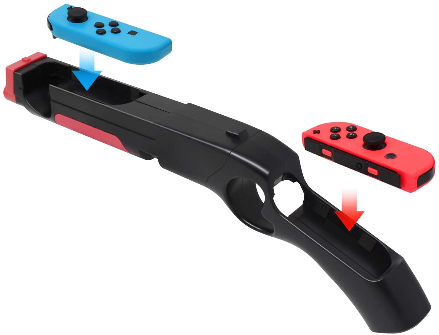 får form Spis aftensmad Game Gun Controller for Switch Joy Cons Hand Grips Shooting Games  Wolfenstein 2: The New Colossus, Big Buck Hunter Arcade - for Nintendo  Switch and Other Shooting Games - Walmart.com
