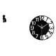 thumbnail image 1 of Estatua de gato, figura de escritorio, reloj de pared acrílico, adorno de resina, diseño moderno silencioso, material resistente, adecuado para oficin, 1 of 8