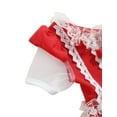 thumbnail image 4 of goowrom Petites Filles Robe de Princesse, Dentelle Épissage Jupe Formelle à Manches Courtes, 4 of 6