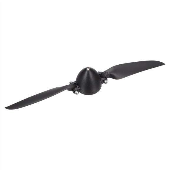 Uxcell 9x6 Inch RC Plane Propeller, RC Folding Propellers Spinner Size D38xH36mm 4mm Motor Shaft Dia 2-Vane with Nylon Plastic Spinner for Airplane Helicopter(Black)