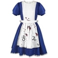 thumbnail image 3 of Alice Madness Returns Alice Anime Cosplay Costume Maid Apron Dress Game Halloween Party Uniform Disfraz Lolita Dress for Women, 3 of 4