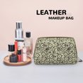 thumbnail image 4 of Bike Pattern Fancy Makeup Bag, Large Capacity Travel Cosmetic Bag for Women Girls- Travel Toiletry Bag Leather Portable Waterproof Makeup Case Organizer with Handle, 4 of 4